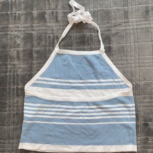 crop top shirt with open back